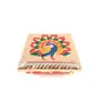 MEENAKARI ENAMEL PRODUCTS Minakari Puja Chowki Bajot | Compact Pooja Chowki for Small Spaces - Peacock Design (4 Inch Golden) - for Festivals Puja Home Decor and Return Gifts, 6 image