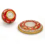 MEENAKARI ENAMEL PRODUCTS: Table Marble Ball Shape Watch, 2 image