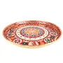 MEENAKARI ENAMEL PRODUCTS Pooja Thali Shubh Labh Design Stainless Steel Decorative Meenakari Pooja Plate (Multicolor|12 Inch) for Home Dcor/Pooja & Gifts, 6 image