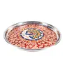 MEENAKARI ENAMEL PRODUCTS Meenakari Pooja Thali Peacock Design Stainless Steel Decorative (Red|11 Inch) for Pooja Festivals | House Warming Gifting | Wedding Occasions, 7 image