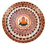 MEENAKARI ENAMEL PRODUCTS Pooja Thali Ganesha Design Stainless Steel Meenakari Pooja Plate (Multicolor|13 Inch) for Diwali Home Temple Office Wedding Return Gift Items, 3 image