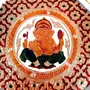 MEENAKARI ENAMEL PRODUCTS Pooja Thali Ganesha Design Stainless Steel Decorative Pooja Plate (Red |9 Inch) for Navratri Diwali Poojan/Pooja Room/Festival Gifting, 6 image
