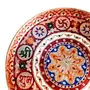 MEENAKARI ENAMEL PRODUCTS Pooja Thali Shubh Labh Design Stainless Steel Decorative Meenakari Pooja Plate (Multicolor|12 Inch) for Home Dcor/Pooja & Gifts, 7 image
