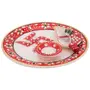 MEENAKARI ENAMEL PRODUCTS: Handcrafted Marble Pooja Plate with Diya and Chopda for Puja and Home Dcor Gift, 3 image