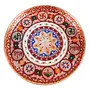 MEENAKARI ENAMEL PRODUCTS Pooja Thali Shubh Labh Design Stainless Steel Decorative Meenakari Pooja Plate (Multicolor|12 Inch) for Home Dcor/Pooja & Gifts, 3 image