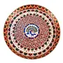 MEENAKARI ENAMEL PRODUCTS Pooja Thali Peacock & Flower Design for (Red|13 Inch) Welcome Plate/Home/Pooja/Wedding/Festival Pooja Thali, 6 image