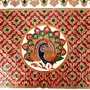 MEENAKARI ENAMEL PRODUCTS Minakari Chowki Bajot | Wooden Patla Peacock Design (18 Inch Golden) - Religious Meenakari Choki for Festivals Puja Home Decor and Gifts, 4 image