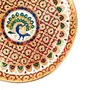 MEENAKARI ENAMEL PRODUCTS Pooja Thali Peacock Design Stainless Steel Decorative Meenakari Pooja Plate (Multicolor|12 Inch) for Home Temple Spiritual Gift Item, 4 image