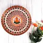 MEENAKARI ENAMEL PRODUCTS Pooja Thali Ganesha Design Stainless Steel Meenakari Pooja Plate (Multicolor|13 Inch) for Diwali Home Temple Office Wedding Return Gift Items, 4 image