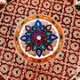 MEENAKARI ENAMEL PRODUCTS Meenakari Pooja Thali Flower Design Steel Decorative (Multicolor|13 Inch) for Home |Office |Mandir |Return Gift Items, 7 image