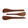 SAHARANPUR HANDICRAFTS Wooden Kitchen Utensil Set Cooking Utensils Spatula Spoons for Cooking Nonstick Cookware 100% Handmade by Natural Teak Wood, 2 image