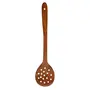 SAHARANPUR HANDICRAFTS Set of 5 Handmade Wooden Serving and Cooking Spoons Ladles and Spatulas with Non-Stick Surfaces, 5 image