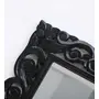 SAHARANPUR HANDICRAFTS 3.2 Feet Mango Wood Square Black Polished Wall Mirror (38 * 24 in), 4 image