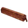 SAHARANPUR HANDICRAFTS Sheesham Wooden and Brass Dhoop Agarbatti Stick Box Holder Stand - Brown (11 x 1 x 1.5 inch), 3 image