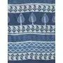 AKOLA DABU PRINT SAREE Women's Pure Cotton Handblock Printed Saree and Blouse (BHKPSA0096 Blue), 4 image
