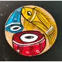 Exquisite Patachitra Handpainted Wooden Coaster Set of 2 by SAHARANPUR HANDICRAFTS (8cm X 8cm), 5 image