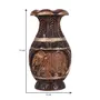 SAHARANPUR HANDICRAFTS Wooden Flower Vase Handmade Flower Pot Decorative Showpiece for Home Office Decor, 2 image