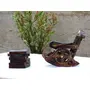 SAHARANPUR HANDICRAFTS Wooden Antique Miniature Chair Shape TeaCoffeeDrink hot/Cold Coaster Set with 6 Coaster for Kitchen/Dining Table/Office/Restaurant., 5 image