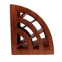 SAHARANPUR HANDICRAFTS Wooden Stylish Remote Stand/Remote Holder/Remote Organizer for tv and AC remotes (Curve), 3 image