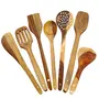 SAHARANPUR HANDICRAFTS Wooden Spoon Natural Handmade Cooking Spoon Set Frying Spoon Kitchen Utensils Ladles & Turning Spatula Nonstick Spoon Set for Cooking Kitchen Tools, 2 image