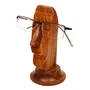 SAHARANPUR HANDICRAFTS Handmade Wooden Face Shaped Spectacle Eyeglass Holder Stand, 2 image