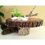 SAHARANPUR HANDICRAFTS Cake Stand Wedding Holder Natural Wood Base, 2 image