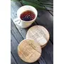 SAHARANPUR HANDICRAFTS Round Wooden Table Desk Coasters for Dining Table and Home Decor Restaurants and Hotel - Set of 4, 2 image