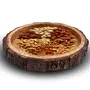 SAHARANPUR HANDICRAFTS Beautiful Table Decor Round Shape Wooden Serving Tray/Platter for Home and Kitchen (Natural 1 Pc), 7 image