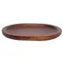 SAHARANPUR HANDICRAFTS Trendy Luxury Craft Premium Acacia Wood Serving Tray | Handmade Serving Platter for Food and Drinks - Size (39.5 x 23 x 2.Crafted by Artisans (1) (Brown 1 Pc), 5 image