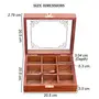 SAHARANPUR HANDICRAFTS Sheesham Wooden Kitchen Spice Box Multipurpose Uses Dry Fruits Storage for Dining Table with Spoon (20.5 X 20.5 X 6 cm), 3 image