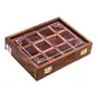 SAHARANPUR HANDICRAFTS Wood Spice Box/Container - 1 Piece Brown, 3 image