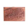 SAHARANPUR HANDICRAFTS Handmade Wooden Carved Jewellery Storage Gift Box (Brown 6x4 Inch) (Carving Bail), 7 image
