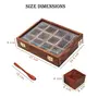 SAHARANPUR HANDICRAFTS Wood Spice Box/Container - 1 Piece Brown, 4 image