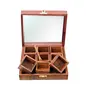 SAHARANPUR HANDICRAFTS Elegant Sheesham Wooden Spice Rack | Dabba Multipurpose | Masala Box & Containers for Spices Use | Masala Dani (Brown), 2 image