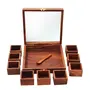 SAHARANPUR HANDICRAFTS Elegant Sheesham Wooden Spice Rack | Dabba Multipurpose | Masala Box & Containers for Spices Use | Masala Dani (Brown), 3 image