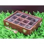 SAHARANPUR HANDICRAFTS Wood Spice Box/Container - 1 Piece Brown, 6 image