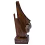 SAHARANPUR HANDICRAFTS Wooden Noise Shaped Spectacle Eyeglass Holder (6.4 cm x 6.4 cm x 15.2 cm Brown CCCS02), 5 image