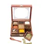 SAHARANPUR HANDICRAFTS Beautiful Sheesham Wood Spice Rack | Condiment Box || Masala Box & Containers, 4 image