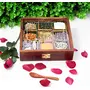 SAHARANPUR HANDICRAFTS Beautiful Sheesham Wood Spice Rack | Condiment Box || Masala Box & Containers, 2 image