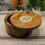 SAHARANPUR HANDICRAFTS Wooden Chapati Box Hand Carved Hot Pots for Chapati Casseroles Wooden Serving Casseroles, 2 image