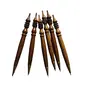 SAHARANPUR HANDICRAFTS Hand Carved Handmade Fancy Vintage Wooden Ball Pen (Pack of 6, 2 image