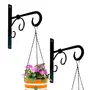 SAHARANPUR HANDICRAFTS Plant Hanger Wall Hanging Plant Hook for Planters Lanterns Bird Feeders Wind Chimes Hanging Baskets Ornaments String Lights Indoor Outdoor Balcony (Set of 2), 4 image