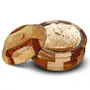 SAHARANPUR HANDICRAFTS Wooden Casserole| Chapati Box| Chapati Box for Kitchen| Hotpot Roti Box| Casserole for Kitchen| Serving Casserole Set| Hotpot for Chapati- Brown Tableware Serveware, 2 image