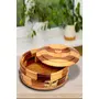 SAHARANPUR HANDICRAFTS Wooden Casserole| Chapati Box| Chapati Box for Kitchen| Hotpot Roti Box| Casserole for Kitchen| Serving Casserole Set| Hotpot for Chapati- Brown Tableware Serveware, 2 image