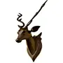 SAHARANPUR HANDICRAFTS deer head wall mounted| wooden deer showpiece product for wall decoration| Show Piece wall decor for living room, 2 image