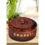 SAHARANPUR HANDICRAFTS Wooden Casserole Box with Engraved Brass Design with Stainless Steel Inside| Kitchen Serving Set| Hotpot for Chapati- Brown Tableware Serveware, 2 image