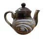 JAIPUR BLUE POTTERY Ceramic Tea Set Kettle (Tea Pot) with 6 Cups Set Each Cup 150 ML Brown | Handmade | Microwave Safe, 3 image