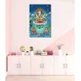 THANGKA PAINTING Thangka Canvas Painting | Lord Avalokiteshvara in Heaven | Buddhism Art| Traditional Art Painting for Home dcor|Size - 13X9 Inches.h284, 3 image