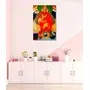 THANGKA PAINTING Thangka Canvas Painting | Dorje Shugden with Flower | Buddhism Art| Traditional Art Painting for Home dcor|Size - 13X9 Inches.h521, 5 image