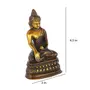 BUDDHA TIBETAN RELIGIOUS GOODS Brass Buddha Statue with Sacred Kalash Decorative Shakyamuni Gautam Buddhist Medicine Figurine(Size 4.5 x 3 Inches Bronze Finish), 2 image
